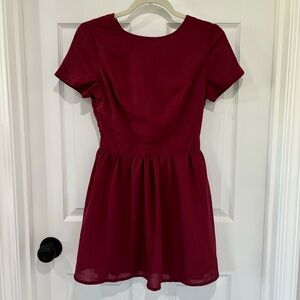NWOT Tobi Skater Mini Dress with Cutout Back